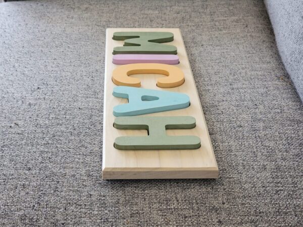 Name Puzzle for Toddlers in Solid Wood - Image 3