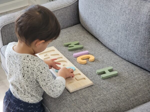 Name Puzzle for Toddlers in Solid Wood - Image 6