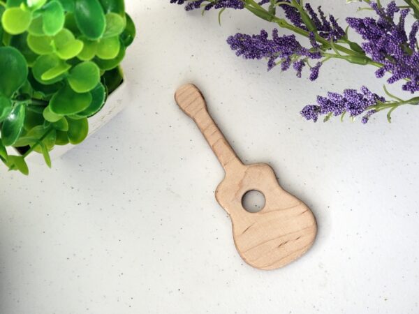Soothing Guitar Teether made of Maple Hardwood - Image 3