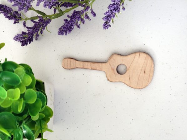 Soothing Guitar Teether made of Maple Hardwood - Image 4
