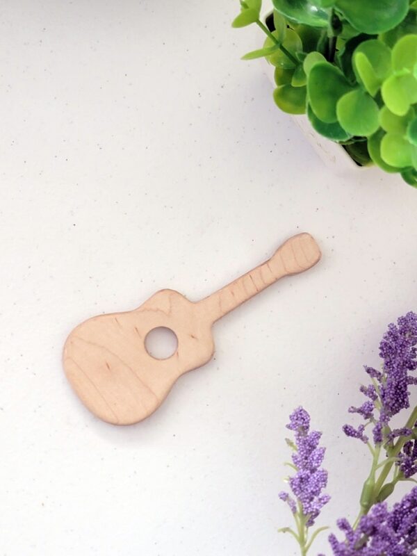 Soothing Guitar Teether made of Maple Hardwood - Image 2